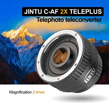 JINTU AF & MF 2X Magnification Teleplus Teleconverter Extender for Canon 1100D 1200D 1300D 450D 550D 650D 750D 800D SLR Camera