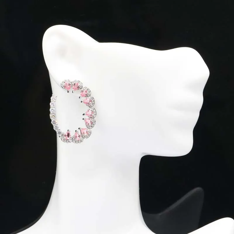 31x22mm New Statement Created London Blue Topaz Pink Morganites CZ For Sister Daily Wear Silver Earrings Fine Jewelry
31x22mm New Statement Created London Blue Topaz Pink Morganites CZ For Sister Daily Wear Silver Earrings Fine Jewelry