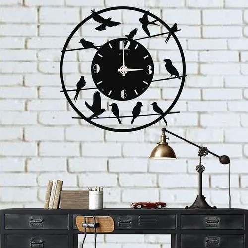 A Flock Of birds Metal Wall Clock MetalGrain Wall 3D Iron Clock Living Room Bedroom Home Decor Silent Clocks Simple Modern Design 
A Flock Of birds Metal Wall Clock MetalGrain Wall 3D Iron Clock Living Room Bedroom Home Decor Silent Clocks Simple Modern Design