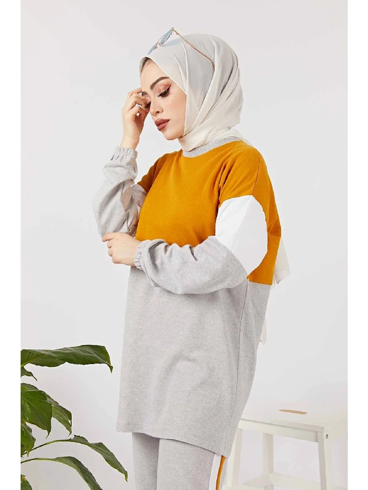 Laila Garnili Sport Hijab Kombin Mustard 2 Piece Sweat and Pants Casual Sports Clothing Islamic Fashion Set Turkey Dubai
Laila Garnili Sport Hijab Kombin Mustard 2 Piece Sweat and Pants Casual Sports Clothing Islamic Fashion Set Turkey Dubai