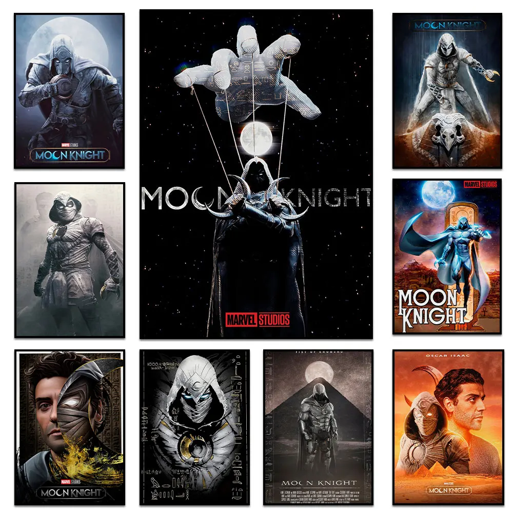 Marvel Moon Knight Movie Poster And Print Avengers Superhero Comic Canvas Painting Wall Art Picture Living Room Home Decoration
Marvel Moon Knight Movie Poster And Print Avengers Superhero Comic Canvas Painting Wall Art Picture Living Room Home Decoration