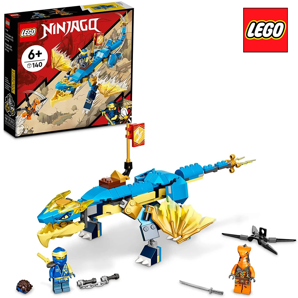 

LEGO NINJAGO Jay’S Thunder Dragon EVO 71760 Original For Kids NEW Toy For Children Birthday Christmas Gift For Boys And Girls