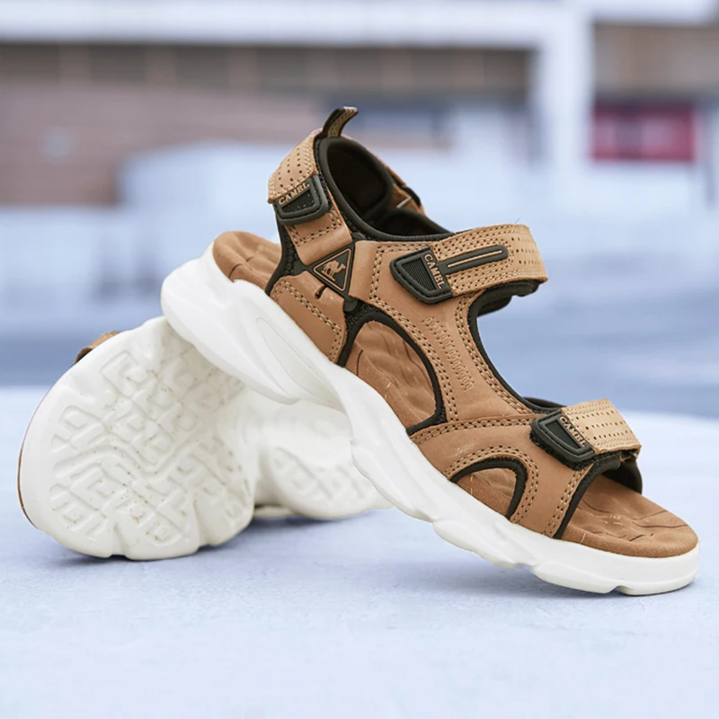 CAMEL Summer Outdoor New Lightweight Shoes Men's Leather Sandals Wear Hiking Garden Beach Sandals Men Casual Dru Footwear
CAMEL Summer Outdoor New Lightweight Shoes Men's Leather Sandals Wear Hiking Garden Beach Sandals Men Casual Dru Footwear