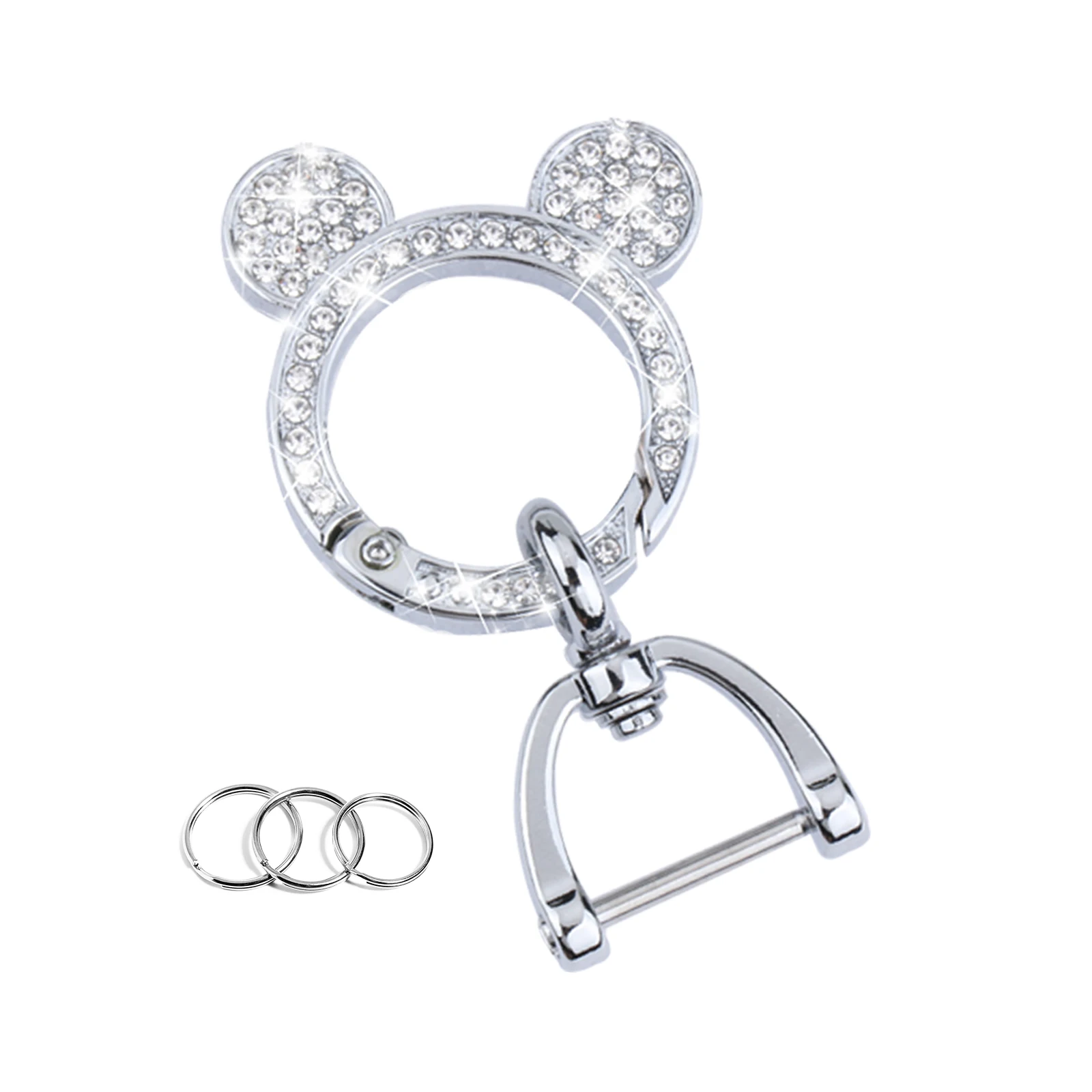 Crystal Mickey Mouse Car Keychain Accessories for Women girls key holder chains for backpacks charms Bags Hangings Cute Gifts
Crystal Mickey Mouse Car Keychain Accessories for Women girls key holder chains for backpacks charms Bags Hangings Cute Gifts