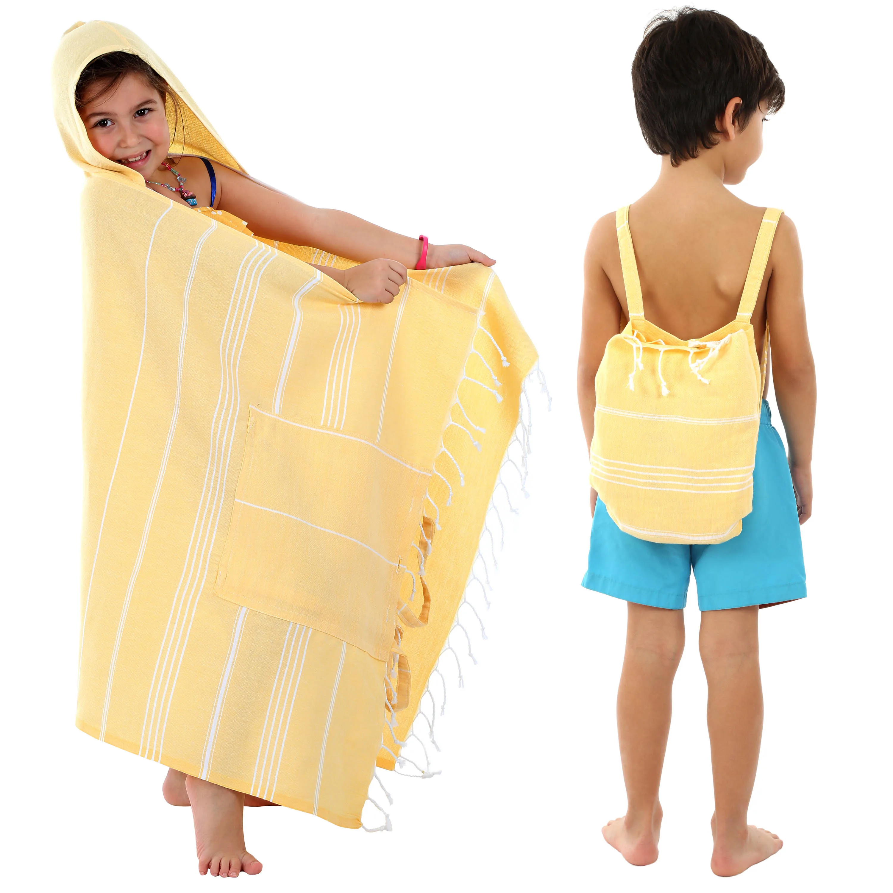 CACALA 3-in-1 Peshtemal Turkish Bath Towel,Backpack&Poncho - %100 Cotton Absorbent&Quick Drying Beach Towel For Kids And Baby
CACALA 3-in-1 Peshtemal Turkish Bath Towel,Backpack&Poncho - %100 Cotton Absorbent&Quick Drying Beach Towel For Kids And Baby
