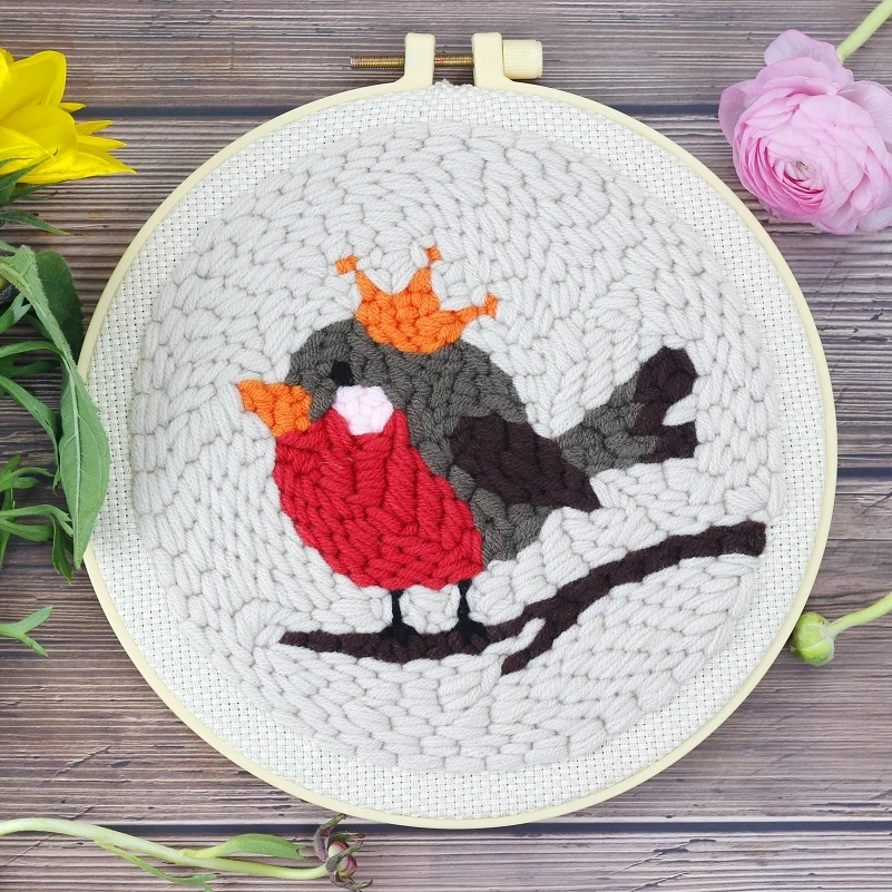 Punch Needle Embroidery Kits for Beginner Contains Threader Embroidery Hoop Yarn All Materials Tools Easy DIY Mini Bird Full Set
Punch Needle Embroidery Kits for Beginner Contains Threader Embroidery Hoop Yarn All Materials Tools Easy DIY Mini Bird Full Set