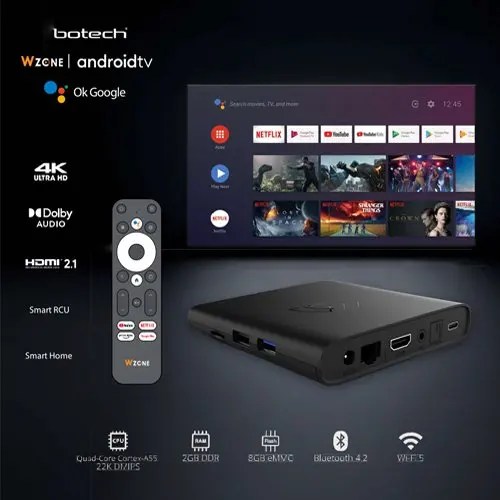 ТВ-приставка Botech WZONE 4K, ANDROID 10, Wi-Fi, 8 ГБ, Bluetooth-приемник, медиаплеер, HDR +, высокое качество, очень быстрая работа
ТВ-приставка Botech WZONE 4K, ANDROID 10, Wi-Fi, 8 ГБ, Bluetooth-приемник, медиаплеер, HDR +, высокое качество, очень быстрая работа