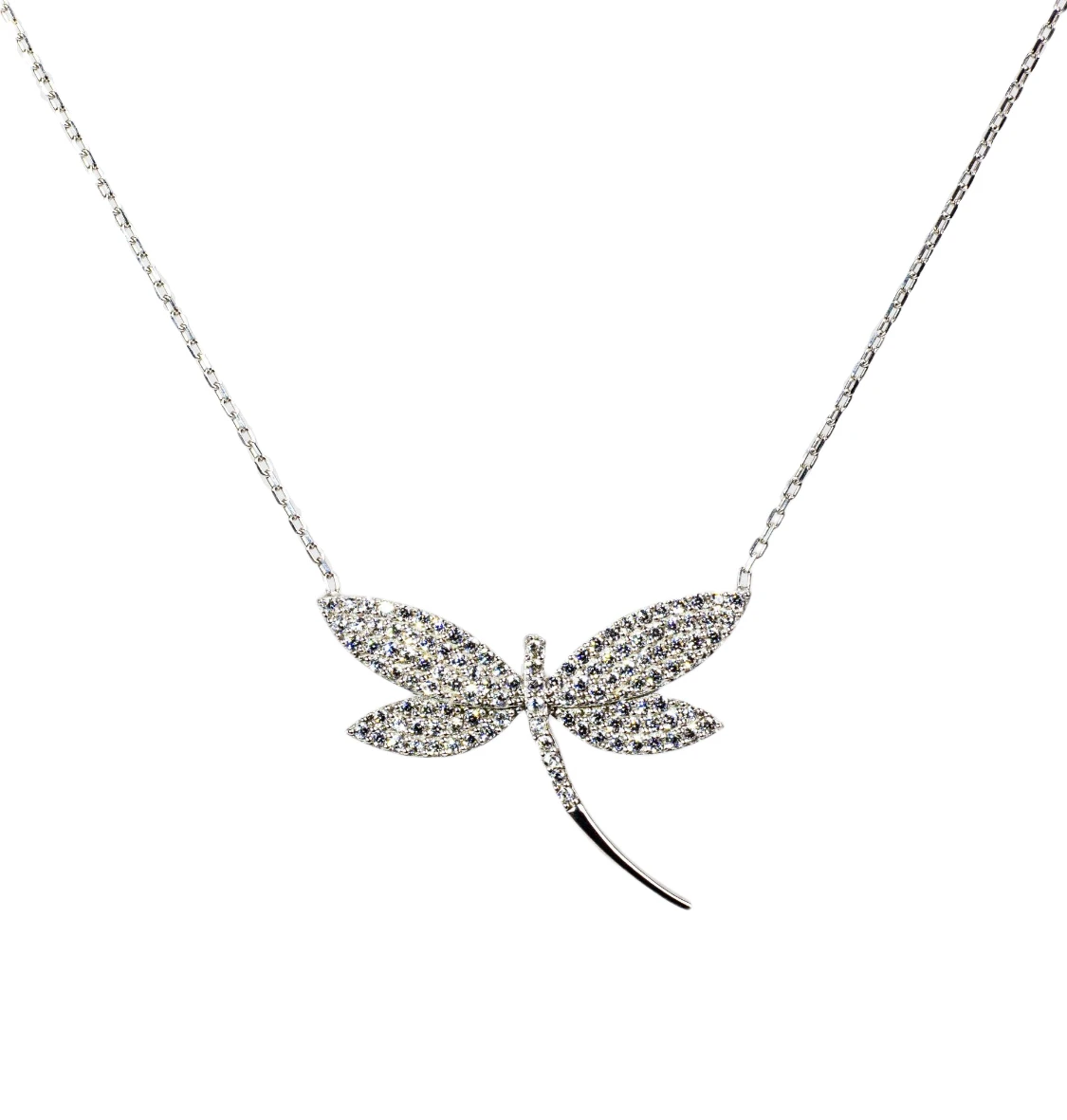 925 Sterling Silver Simple Fashion Wings with Gemstone Necklace Women Exquisite Girlfriend Jewelry Accessories Design
925 Sterling Silver Simple Fashion Wings with Gemstone Necklace Women Exquisite Girlfriend Jewelry Accessories Design