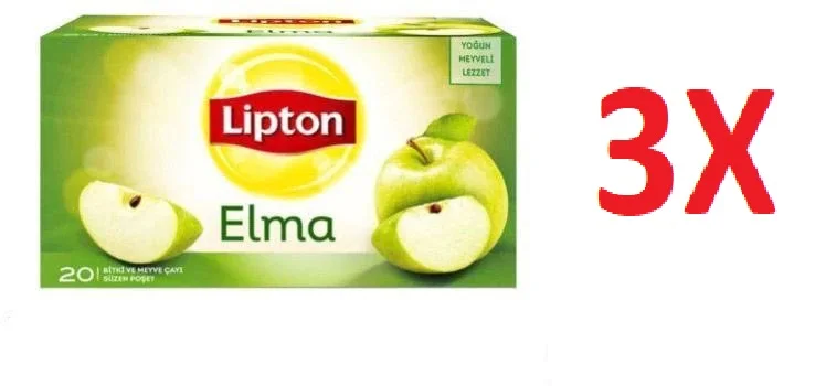 

Турецкий яблочный Чай Lipton-20X3 чайные пакетики в упаковке-мгновенный чай-Бесплатная доставка, бесплатная доставка