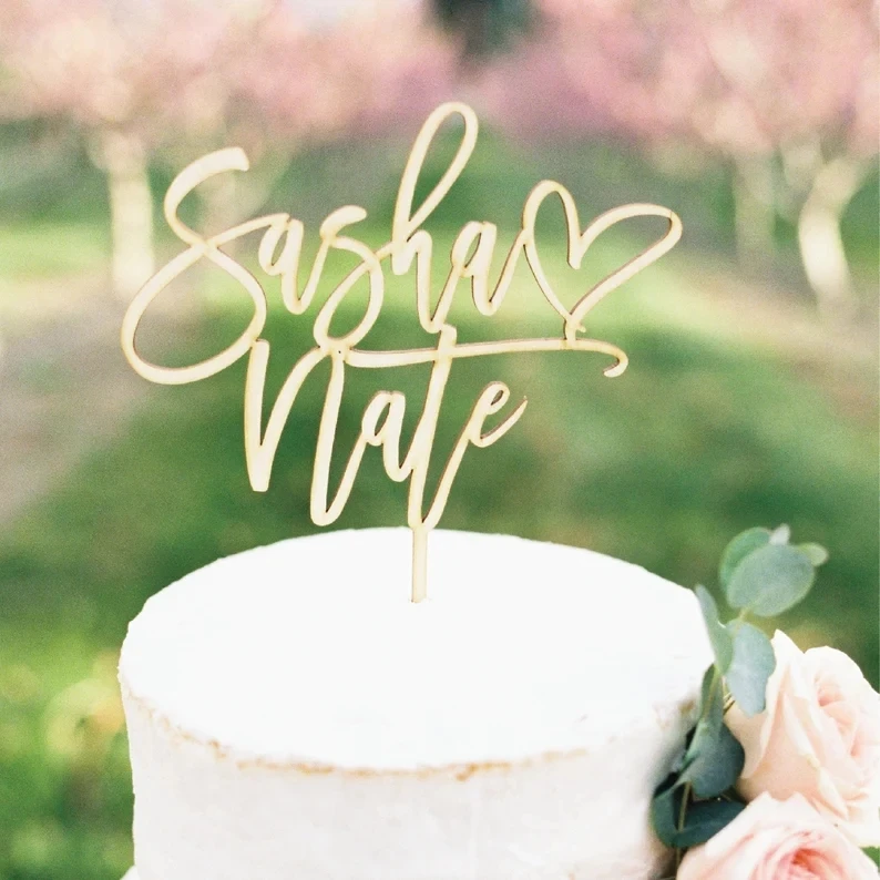 Rustic Wedding Cake Topper, Personalized Wedding Cake Topper,Wood Rustic Wedding Decor, Custom Name Cake Topper, Mr and Mrs
Rustic Wedding Cake Topper, Personalized Wedding Cake Topper,Wood Rustic Wedding Decor, Custom Name Cake Topper, Mr and Mrs