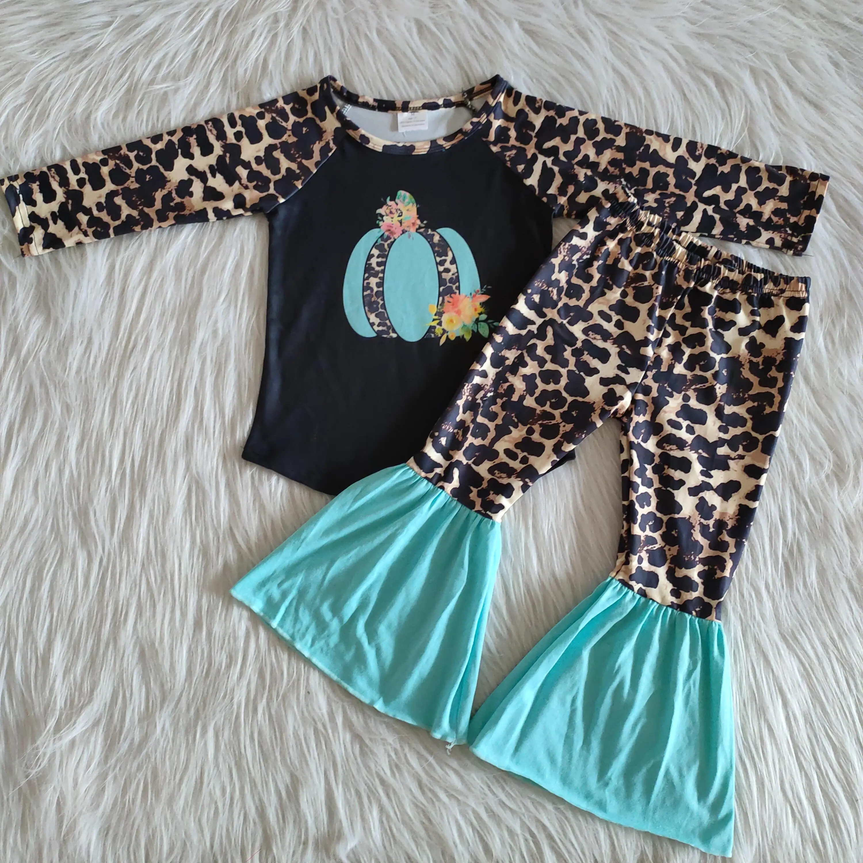 New Baby Toddler Baby Girls Clothes Green Pink Long Sleeve Pumpkin Leopard Print Pants for Teens Kids Wear Hallowmas Day
New Baby Toddler Baby Girls Clothes Green Pink Long Sleeve Pumpkin Leopard Print Pants for Teens Kids Wear Hallowmas Day