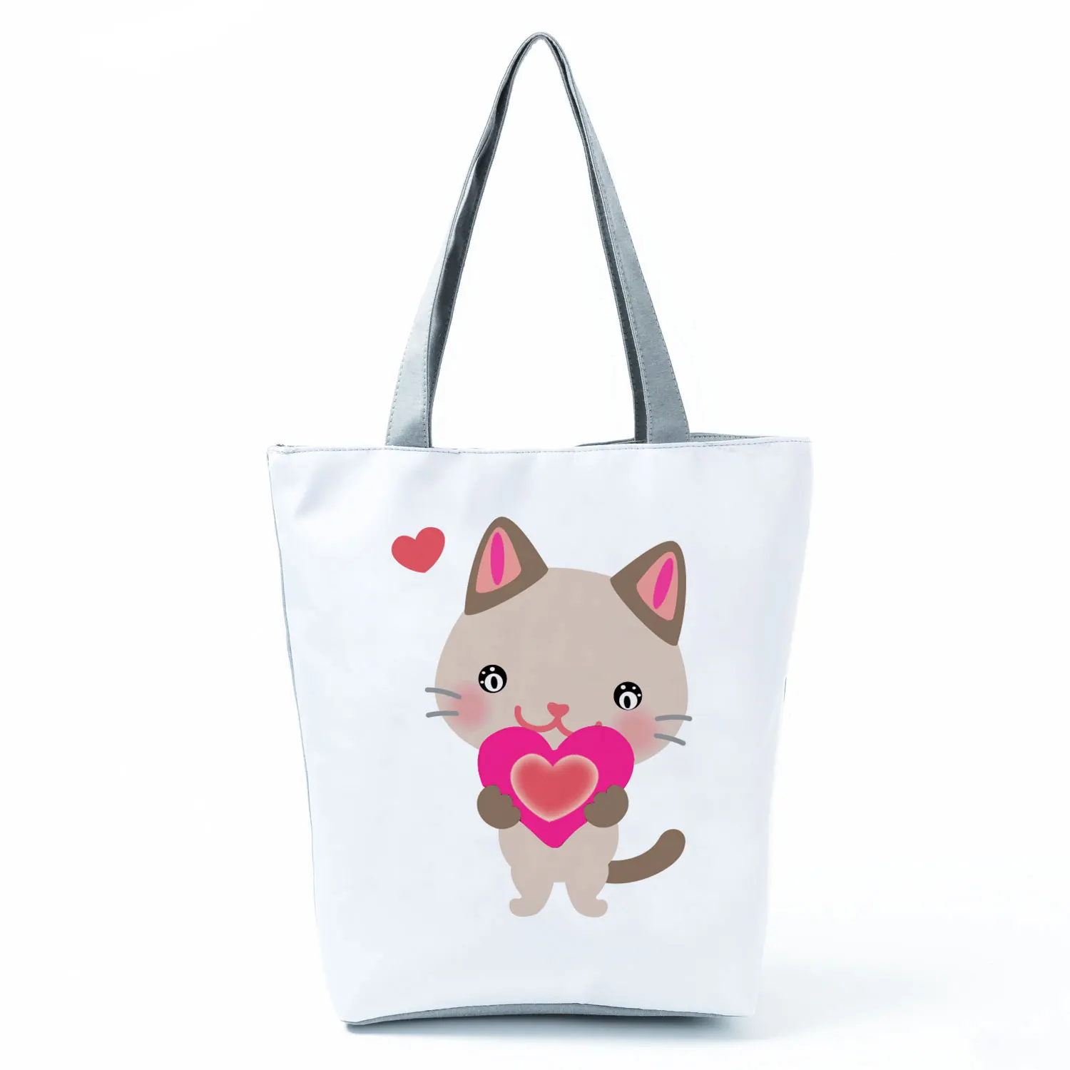 Cute Animal Women's Bag Love Cat Print Handbags Fashion Simple Shoulder Bag Eco Practical Shopping Bag High Capacity Tote Female
Cute Animal Women's Bag Love Cat Print Handbags Fashion Simple Shoulder Bag Eco Practical Shopping Bag High Capacity Tote Female