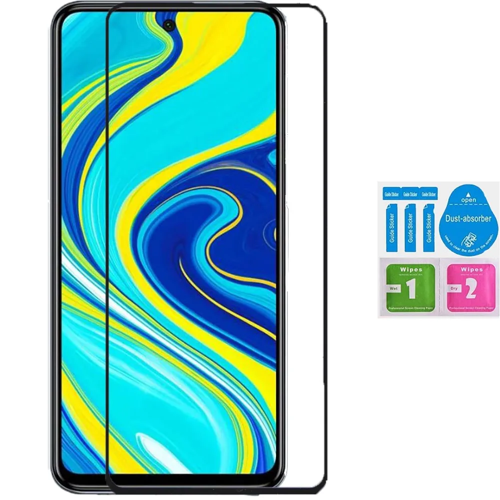 1x защитная пленка из закаленного стекла для XIAOMI REDMI NOTE 9S Полный экран протектор ЖК