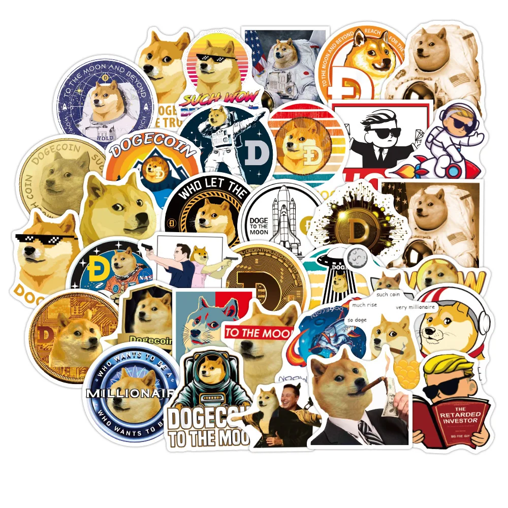 10/50/100PCS Funny Dogecoin Meme Stickers Doge Cybermoney Scrapbook Toy Laptop Suitcase Skateboard Luggage Phone Cartoon Sticker
10/50/100PCS Funny Dogecoin Meme Stickers Doge Cybermoney Scrapbook Toy Laptop Suitcase Skateboard Luggage Phone Cartoon Sticker
