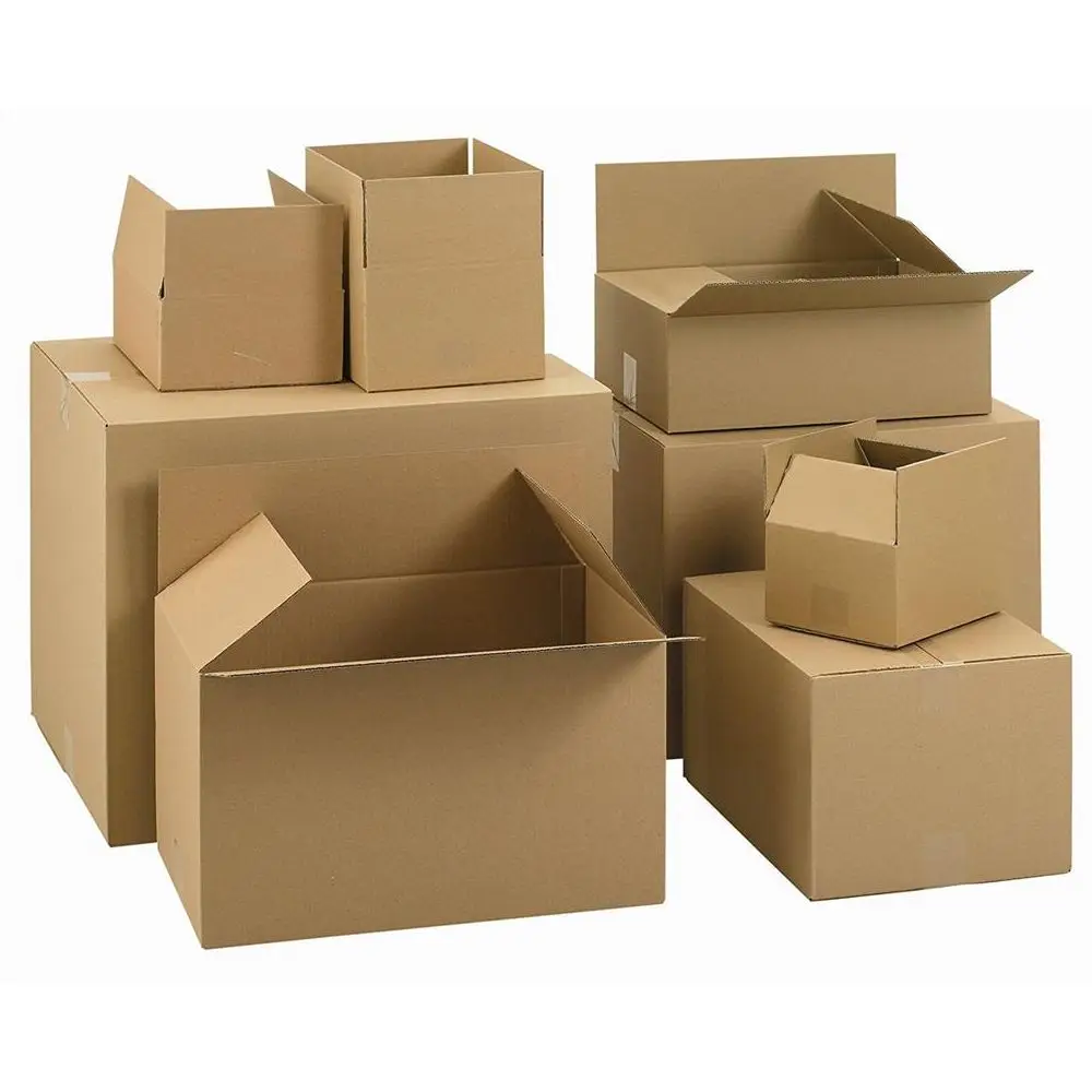 Коробки из гофрированного картона | 22x15x10 см Одноканальные Коричневые 20 шт.