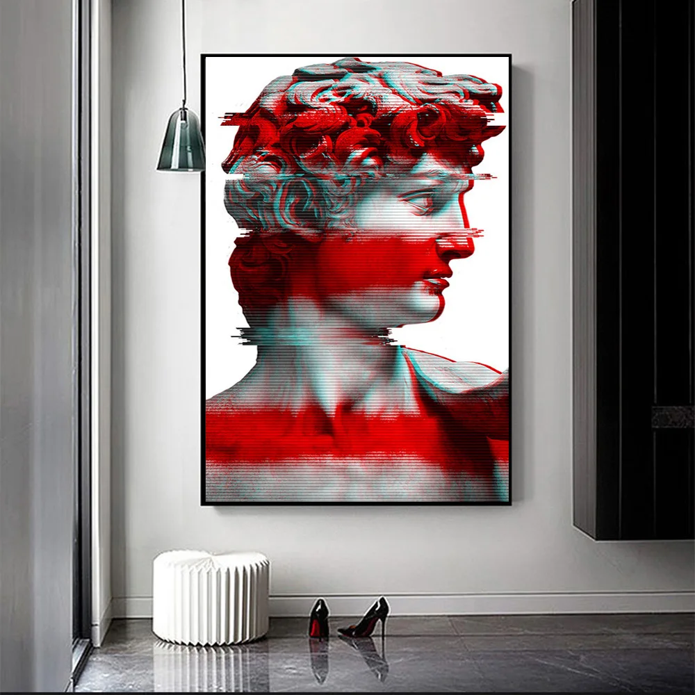 Abstract Red Vaporwave Sculpture Of David Art Posters Graffiti Art Canvas Painting Wall Art Pictures for Living Room Home Decor
Abstract Red Vaporwave Sculpture Of David Art Posters Graffiti Art Canvas Painting Wall Art Pictures for Living Room Home Decor