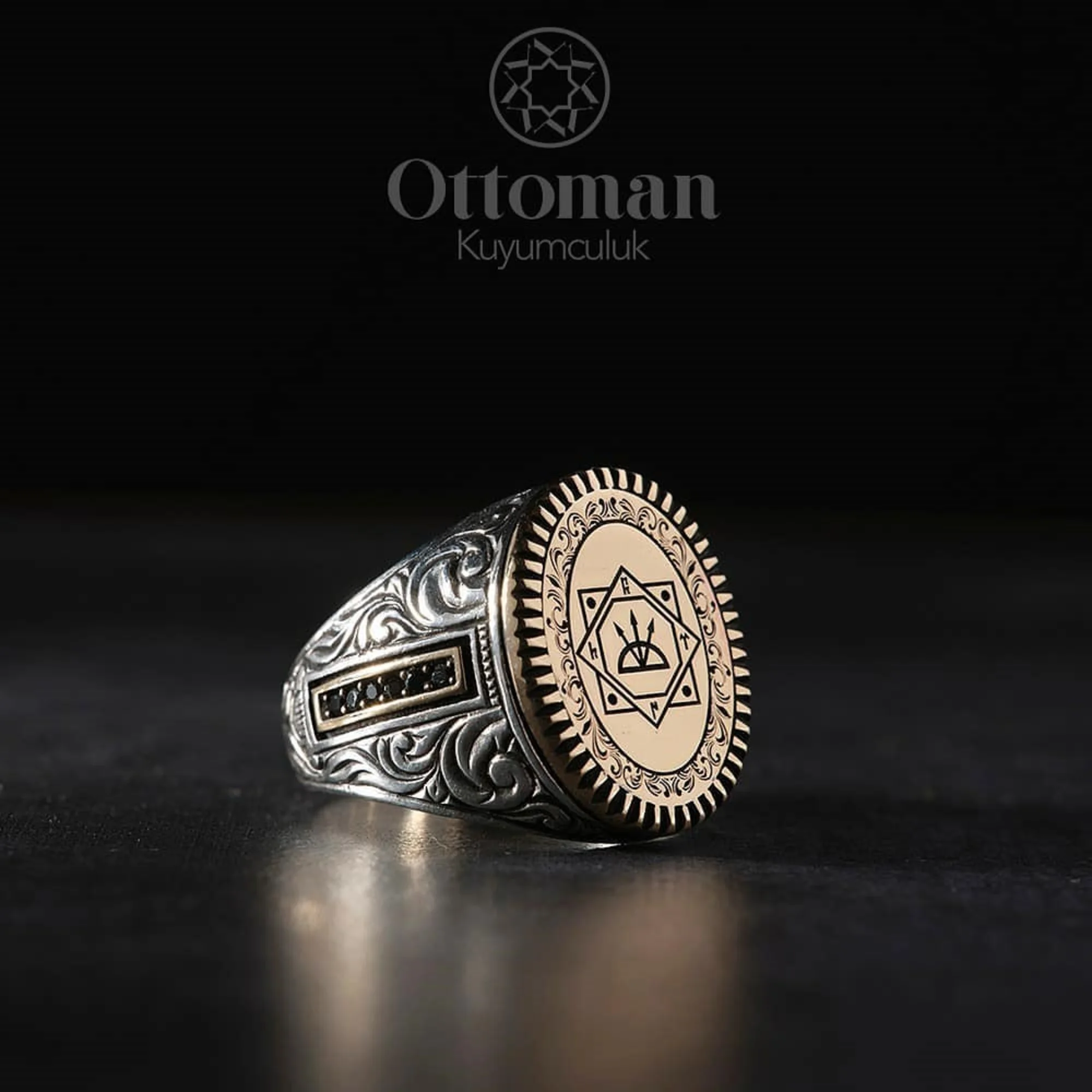 Oğuz Kagan Men's Ring Model - 925 Sterling Silver Ring with Engraving Art and Micro Stone
Oğuz Kagan Men's Ring Model - 925 Sterling Silver Ring with Engraving Art and Micro Stone
