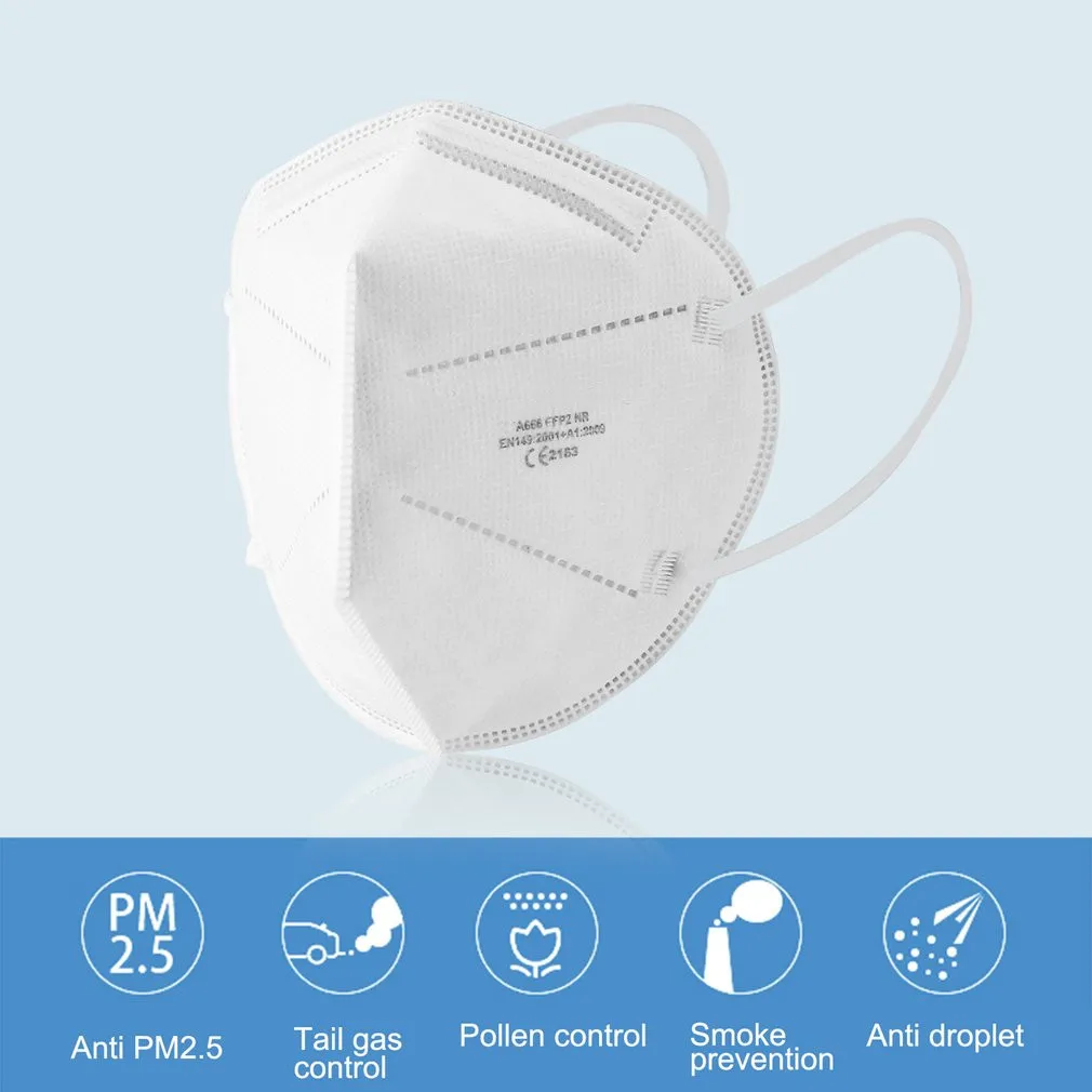 50PCS FFP2 Protective Mask 5-Layer Breathable Mouth Mask Dustproof Anti Haze Bacteria Mouth Mask Disposable Safe Mask for Face
50PCS FFP2 Protective Mask 5-Layer Breathable Mouth Mask Dustproof Anti Haze Bacteria Mouth Mask Disposable Safe Mask for Face