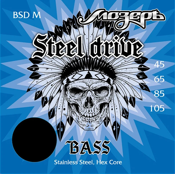 Steel Drive Комплект струн для бас-гитары сталь 45-105 Мозеръ | BSD-M Спорт и развлечения