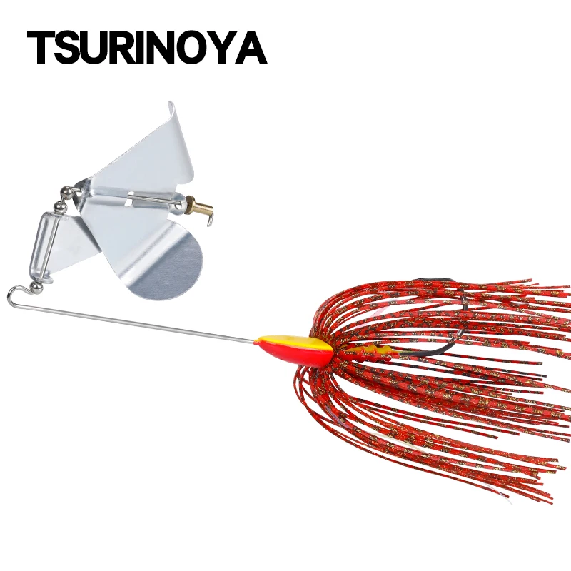 

TSURINOYA Buzzbait Fishing Lure Topwater Spinner Baits 12g 15g 26g Artificial Metal Hard Bait ASSAULT Bass Pike Fishing Tackle