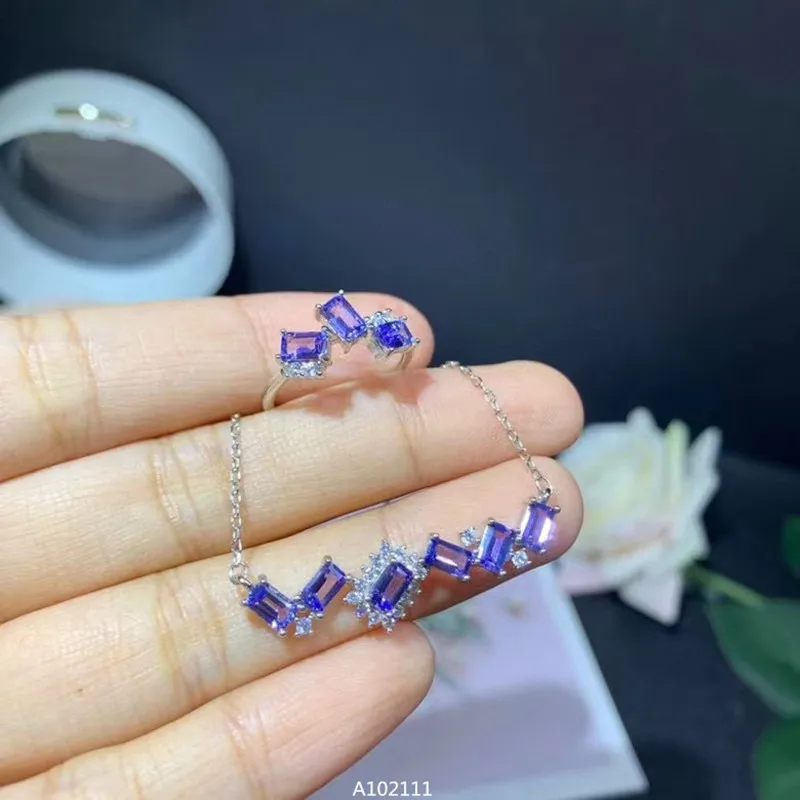 KJJEAXCMY Fine Jewelry 925 sterling silver inlaid natural Tanzanite ring pendant earring set popular supports test
KJJEAXCMY Fine Jewelry 925 sterling silver inlaid natural Tanzanite ring pendant earring set popular supports test