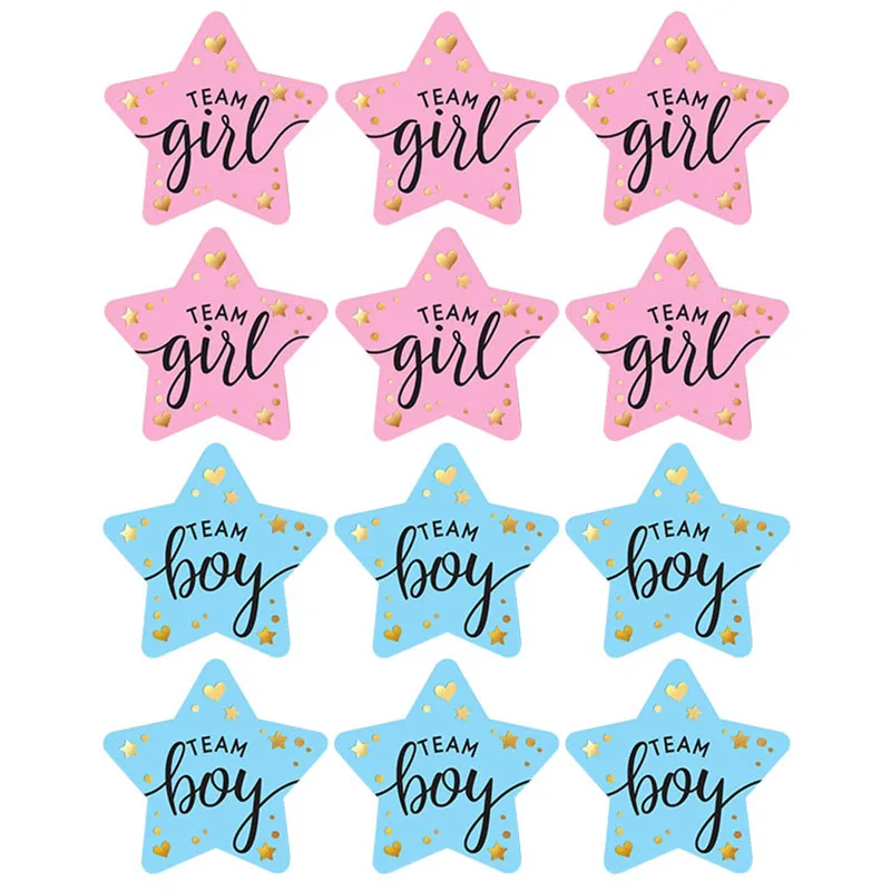 60/120pcs Team Girl Team Boy Gift Box Label Stickers Boy or Girl Vote Sticker for Baby Shower Gender Reveal Party Decorations
60/120pcs Team Girl Team Boy Gift Box Label Stickers Boy or Girl Vote Sticker for Baby Shower Gender Reveal Party Decorations