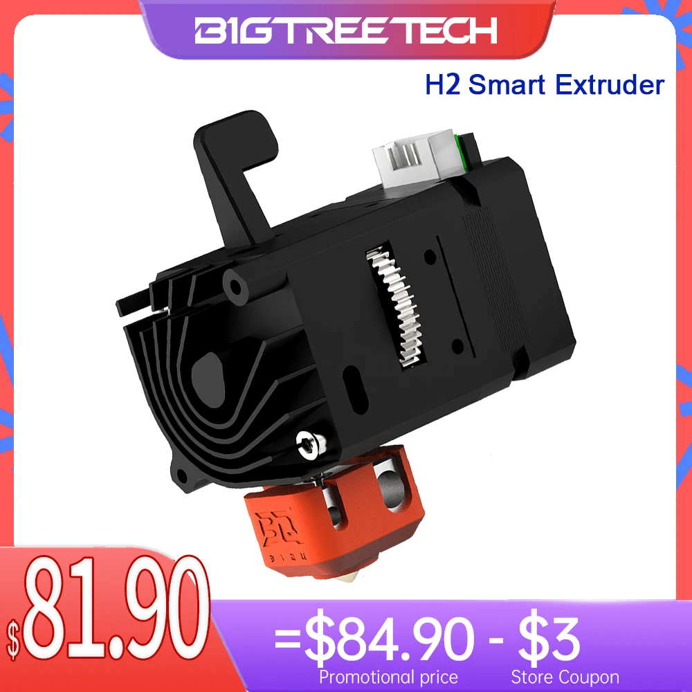 BIQU H2 Smart Extruder Dual Gear Extrusion Hotend Filament Sensor For B1 BX Ender 3 V2 Pro Upgrade Titan DDB 3D Printer Parts
BIQU H2 Smart Extruder Dual Gear Extrusion Hotend Filament Sensor For B1 BX Ender 3 V2 Pro Upgrade Titan DDB 3D Printer Parts