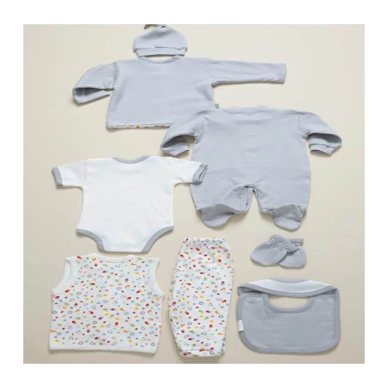 New Born Baby Girl Clothes Gray Cotton Small Zebra Printed 2021 Four Seasons 8 Piece Set
New Born Baby Girl Clothes Gray Cotton Small Zebra Printed 2021 Four Seasons 8 Piece Set