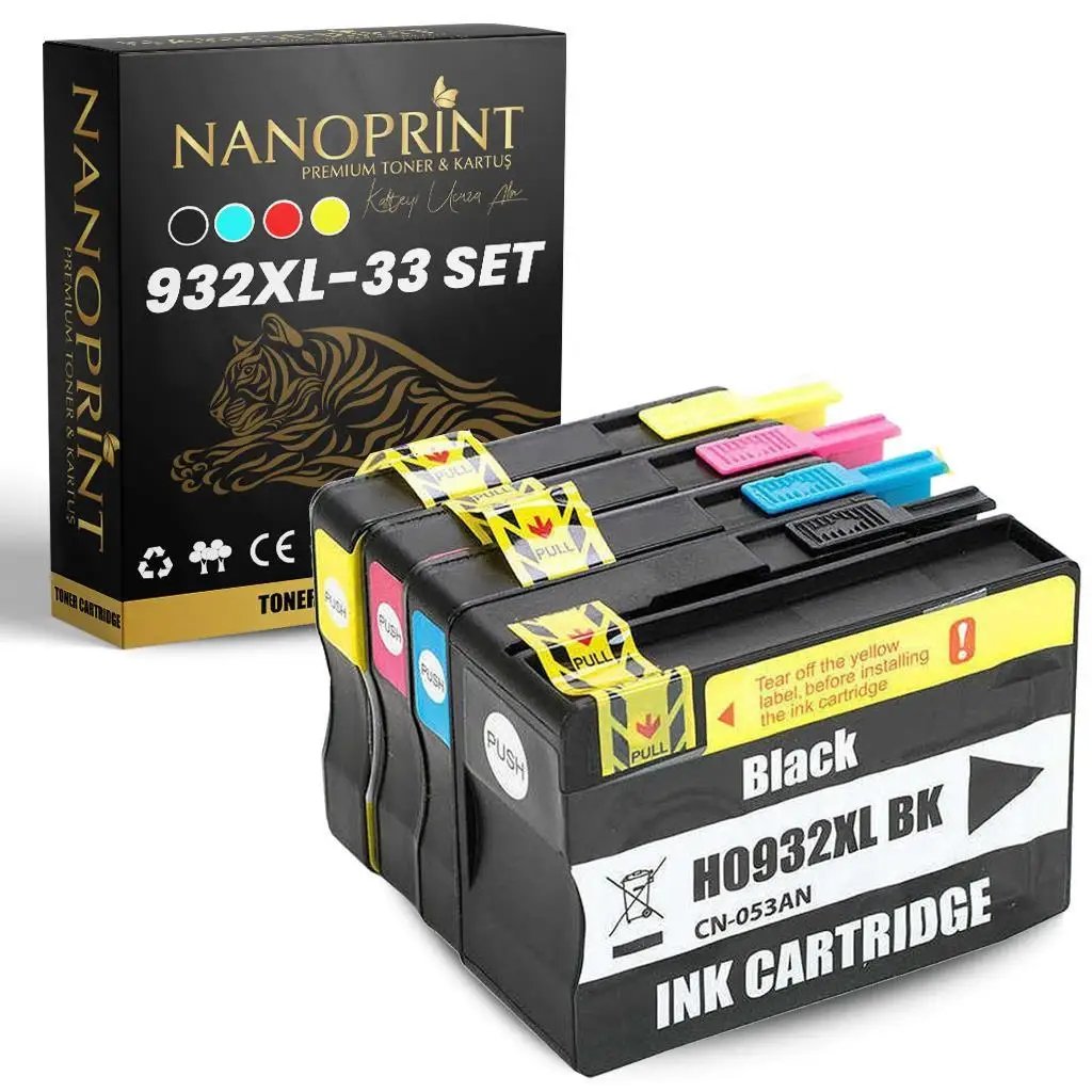 HP 932XL/933XL counterpart tool cartridge compatible ink 4-pack set| 6100 | 6600 | 6700
HP 932XL/933XL counterpart tool cartridge compatible ink 4-pack set| 6100 | 6600 | 6700