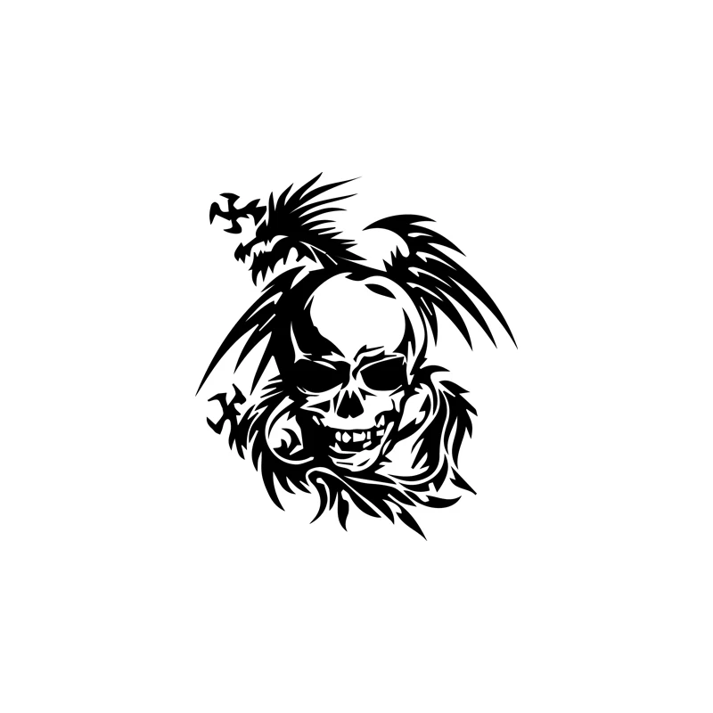 Cool Skull with Dragon Monster Dinosaur Car Sticker Car Sticker Fashion Car Styling Window Glass Decoration Accessories.
Cool Skull with Dragon Monster Dinosaur Car Sticker Car Sticker Fashion Car Styling Window Glass Decoration Accessories.