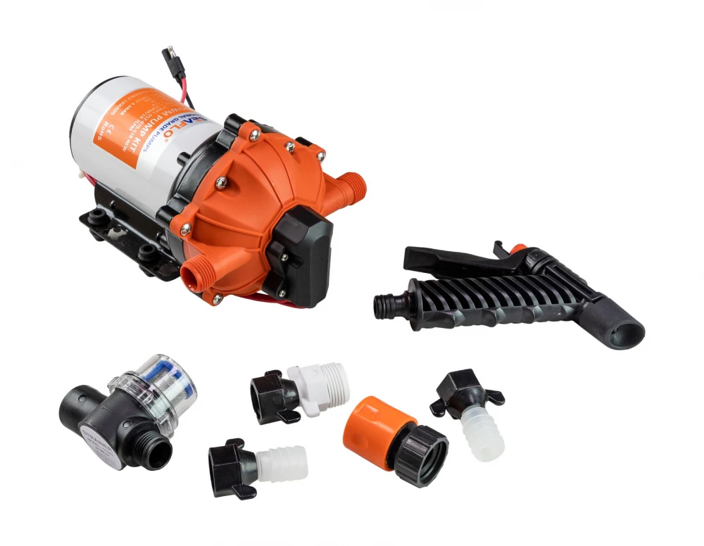 Комплект помывочный SeaFlo 12 В 19 7 л/мин 70 PSI (4.8 бар) без шланга SFWP105207051B | Автомобили и
