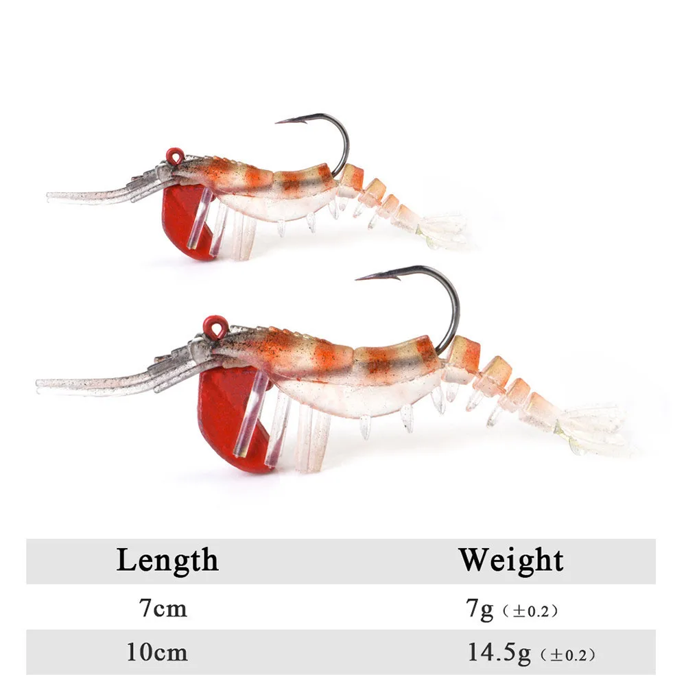 JiuYu 1PCS Luminous Soft Shrimp Fishing Lures Artificial Shrimp Baits 10cm 14.5g Soft Lure Bionic Bait With hook Carp Fishing
JiuYu 1PCS Luminous Soft Shrimp Fishing Lures Artificial Shrimp Baits 10cm 14.5g Soft Lure Bionic Bait With hook Carp Fishing
