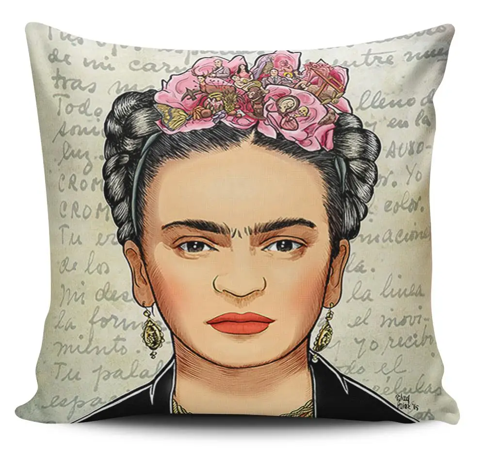 Frida Portrait Pattern Printed Cushion Cover Decorative Sofa Pillow Cover Case Car Home Decor Throw Pillowcase Cotton Linen
Frida Portrait Pattern Printed Cushion Cover Decorative Sofa Pillow Cover Case Car Home Decor Throw Pillowcase Cotton Linen