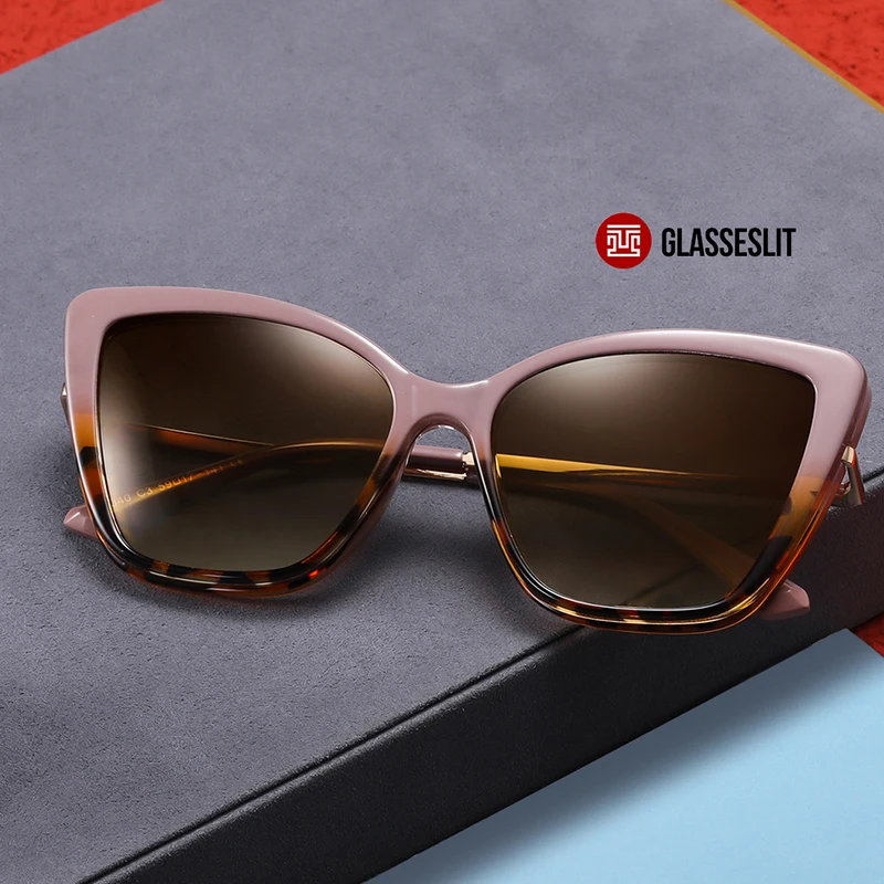 Glasseslit Cateye Polarized Sunglasses Spring Hinge Magnetic Clip on Eyeglasses Optical Prescription Glasses for Women 200635
Glasseslit Cateye Polarized Sunglasses Spring Hinge Magnetic Clip on Eyeglasses Optical Prescription Glasses for Women 200635