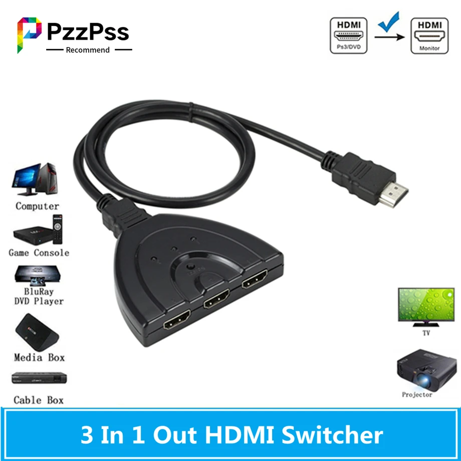 Mini 2x1 4K HDMI Switch Audio Extractor Switcher LCD HDTV PS3 XBOX 4K*2KHigh Multi Function Converter For TV Computer
Mini 2x1 4K HDMI Switch Audio Extractor Switcher LCD HDTV PS3 XBOX 4K*2KHigh Multi Function Converter For TV Computer