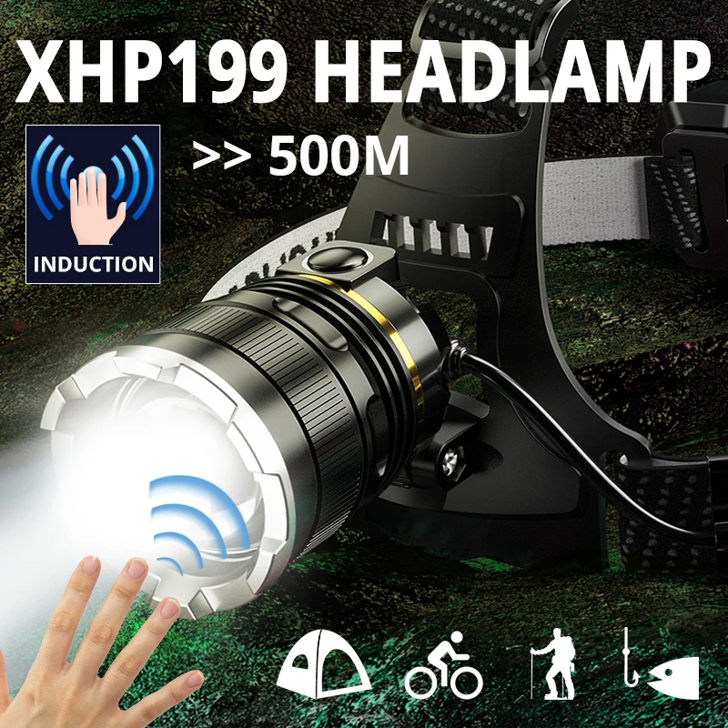 500M Long Shot Motion Sensor LED Headlight Powerful XHP199.9 USB Rechargeable Induction Fishing Light Head-mounted T6 Flashlight
500M Long Shot Motion Sensor LED Headlight Powerful XHP199.9 USB Rechargeable Induction Fishing Light Head-mounted T6 Flashlight