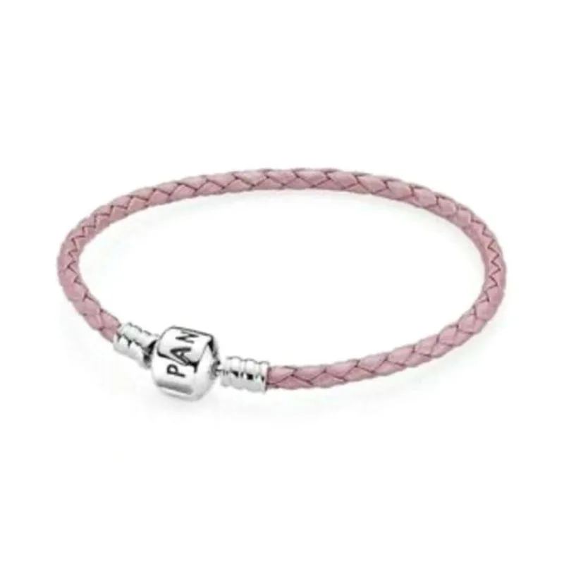 Genuine Leather Pandora Bracelet Woven Leather Bracelet With Silver Barrel Clasp with free gift box
Genuine Leather Pandora Bracelet Woven Leather Bracelet With Silver Barrel Clasp with free gift box