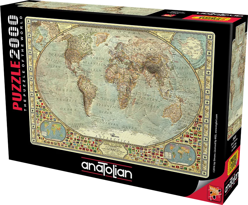 

World Map Jay Simons 2000 Piece Jigsaw Puzzle Paper Jigsaw Puzzle Educational Akıl Intelligence Game Holiday Decoration Table Gift 96x66 Cm