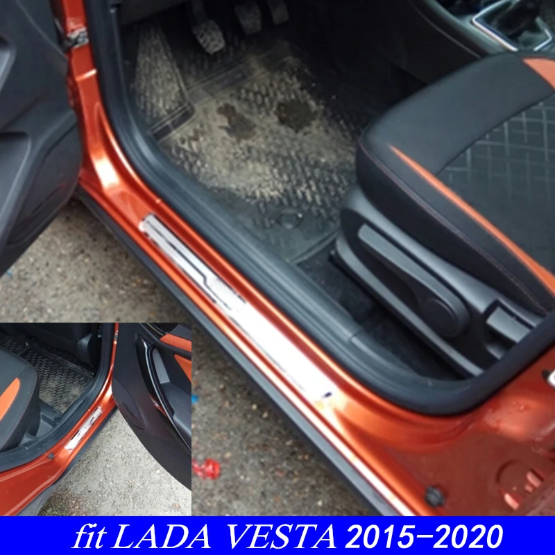 Car Accessories Stainless Steel Door Sill Protector Scuff Plate For LADA VESTA 2015-2019
Car Accessories Stainless Steel Door Sill Protector Scuff Plate For LADA VESTA 2015-2019