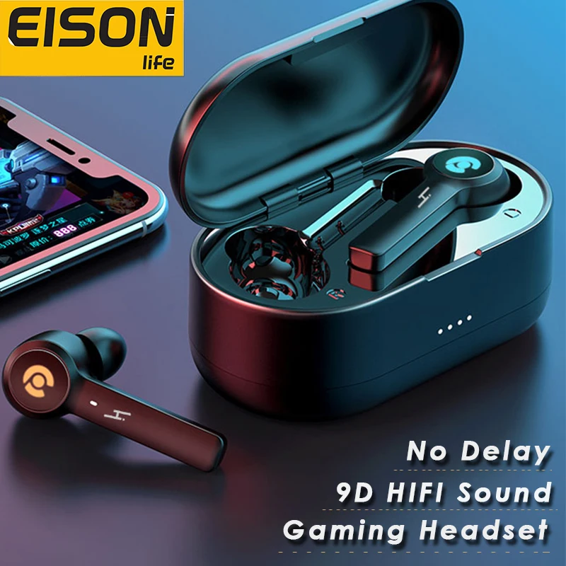 Беспроводные наушники EISON игровые Bluetooth с микрофоном и шумоподавлением для всех