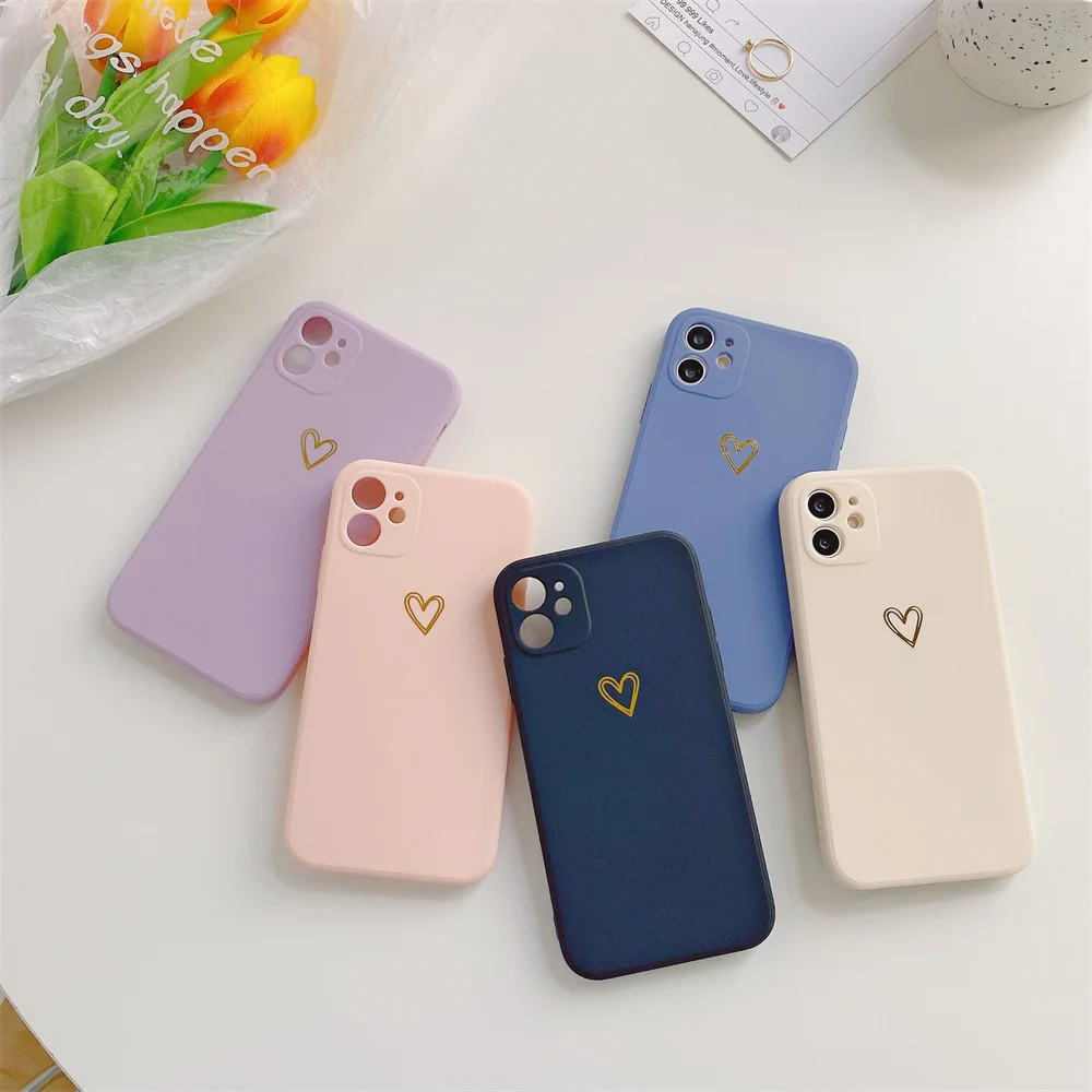 Love Heart Pattern Phone Case For iPhone 11 12 13 Pro Max Candy Color Case For iphone X XR XS Max 7 8 Plus Soft Silicon Cover
Love Heart Pattern Phone Case For iPhone 11 12 13 Pro Max Candy Color Case For iphone X XR XS Max 7 8 Plus Soft Silicon Cover
