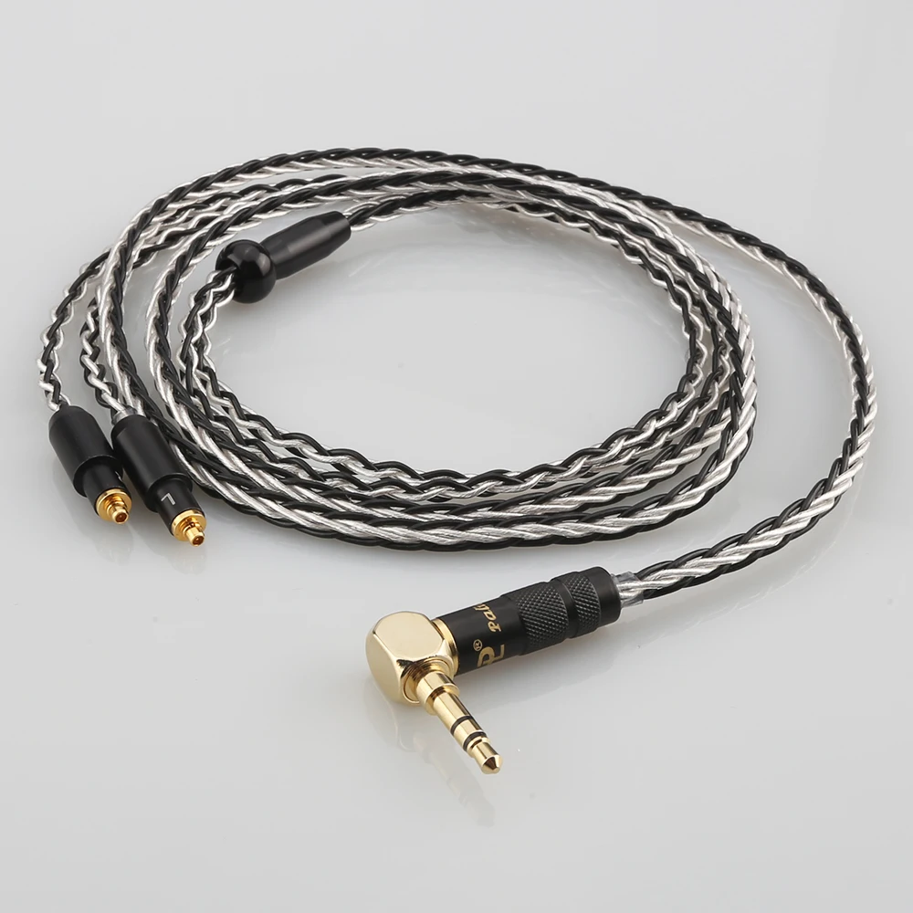 

New Audiocrast 7N OCC Silver Plated Cable 3.5mm Right angled Headphone Upgraded Cable for SRH1440 SRH1840 SRH1540 SHR535 846