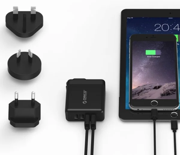 Сетевой адаптер Orico 4 USB Port 34W (UK AUS EU) DSP-4U | Мобильные телефоны и аксессуары