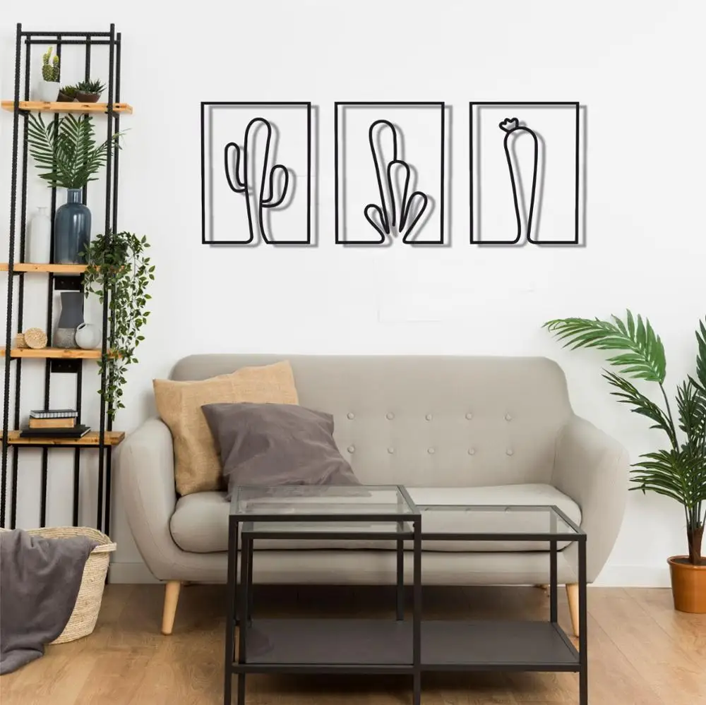 Metal Wall Art, 3 Pieces Cactus Decor, Home Wall Interior Decoration (Each Piece Size 30x40cm)
Metal Wall Art, 3 Pieces Cactus Decor, Home Wall Interior Decoration (Each Piece Size 30x40cm)