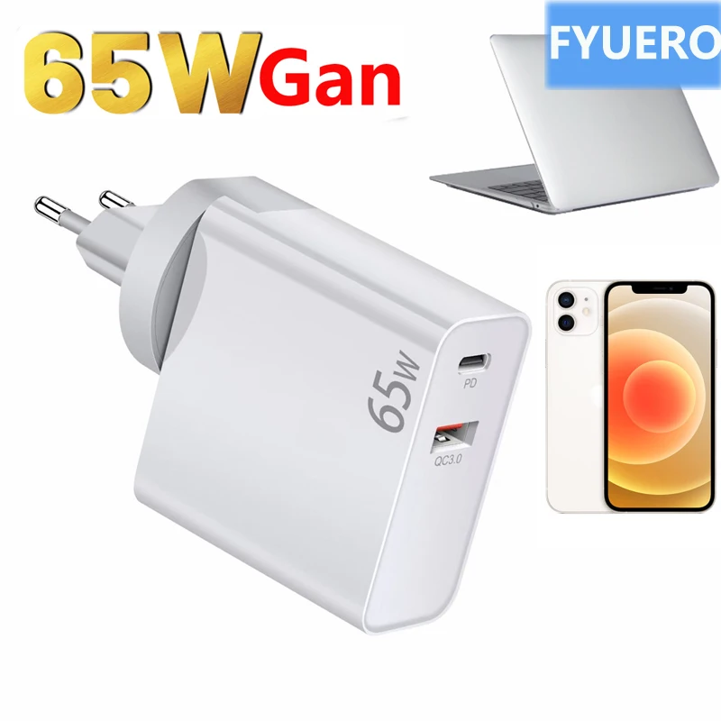 USB C Wall Charger GaN 65W Fast Charging Block for MacBook Pro Air iPad Pro iPhone 13 Pro Max 11 12 Samsung Xiaomi Mobile Phone
USB C Wall Charger GaN 65W Fast Charging Block for MacBook Pro Air iPad Pro iPhone 13 Pro Max 11 12 Samsung Xiaomi Mobile Phone