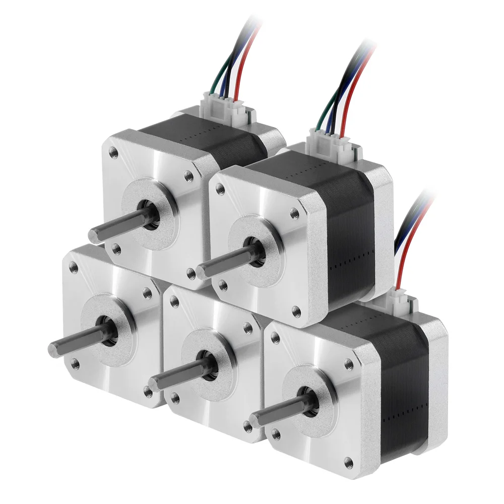 5/10Pcs Nema17 Stepper Motor 17HS4401 1.8° 0.42N.m 1.5A 42BYGH 4 Lead for 3D Printer CNC Milling Machine Laser Engraver
5/10Pcs Nema17 Stepper Motor 17HS4401 1.8° 0.42N.m 1.5A 42BYGH 4 Lead for 3D Printer CNC Milling Machine Laser Engraver