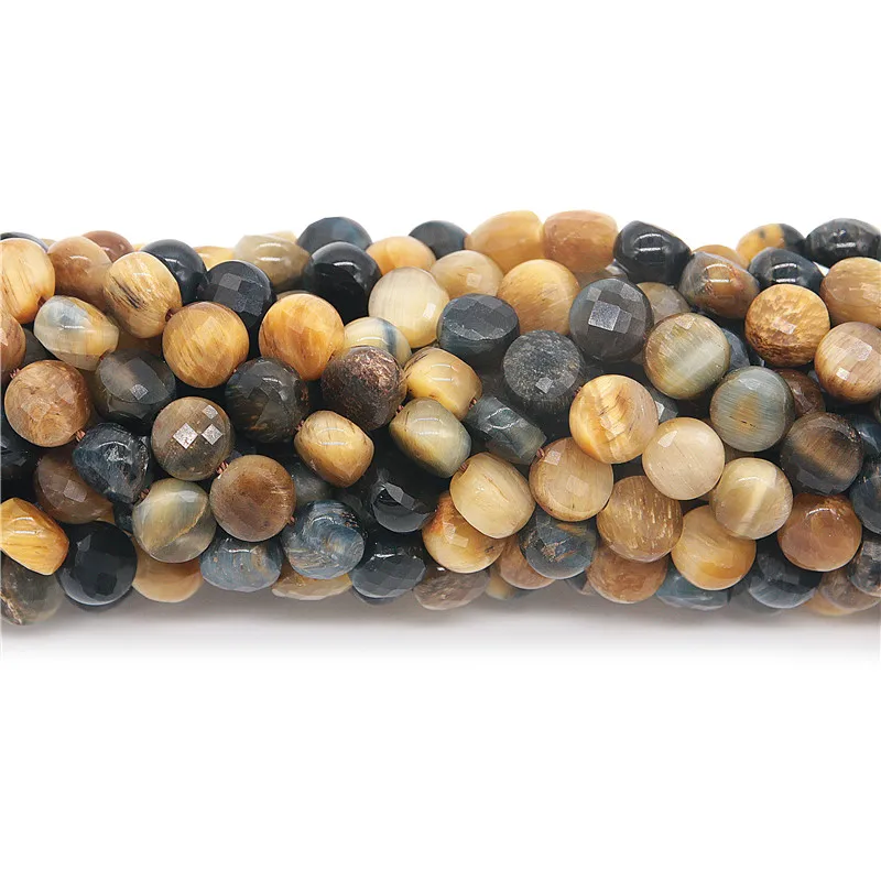 Natural Blue Tiger's Eye Stone Beads Faceted Flat Round Rondelle 6mm Semiprecious Jewelry Findings For Making Bracelet Earrings
Natural Blue Tiger's Eye Stone Beads Faceted Flat Round Rondelle 6mm Semiprecious Jewelry Findings For Making Bracelet Earrings