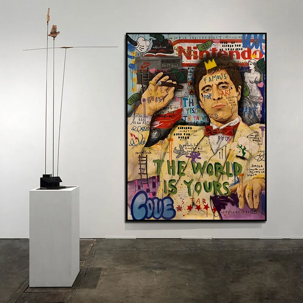 The Godfather Graffiti Pop Art Portrait Canvas Painting The Word Is Yours Home Decor Poster Print Wall Picture For Living Room
The Godfather Graffiti Pop Art Portrait Canvas Painting The Word Is Yours Home Decor Poster Print Wall Picture For Living Room