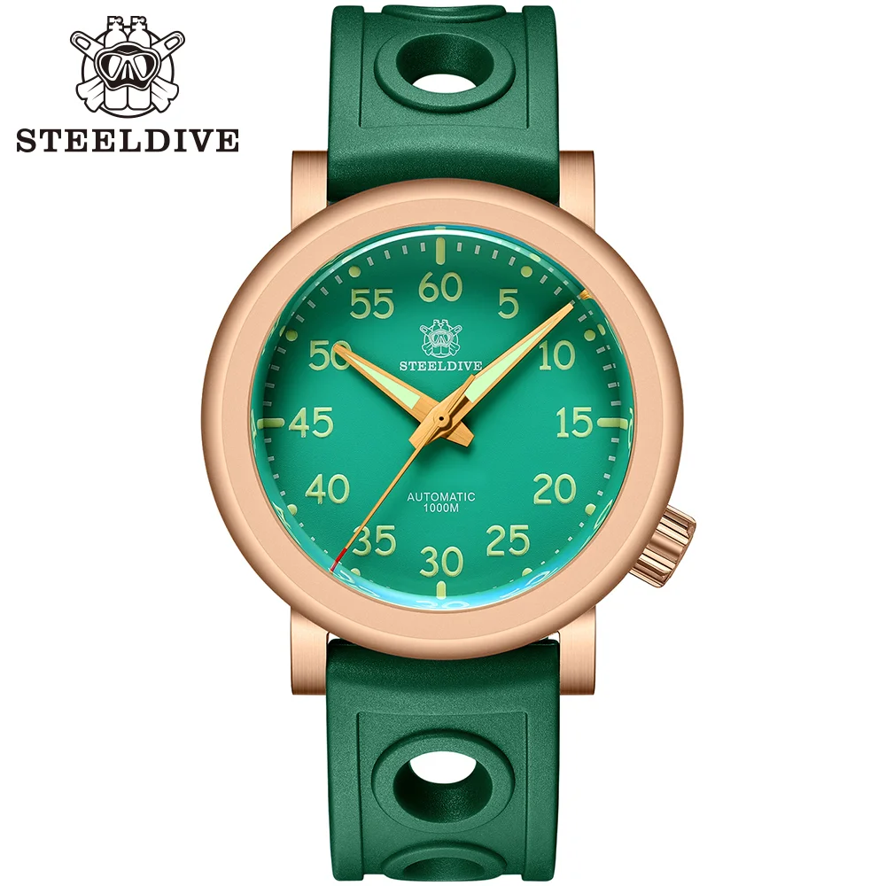 Мужские часы Steeldive 1910S для дайвинга CuSn8 бронза NH35 автоматический механический зеленый циферблат C3 светящийся сапфировый резиновый ремешок ...
Мужские часы Steeldive 1910S для дайвинга CuSn8 бронза NH35 автоматический механический зеленый циферблат C3 светящийся сапфировый резиновый ремешок ...