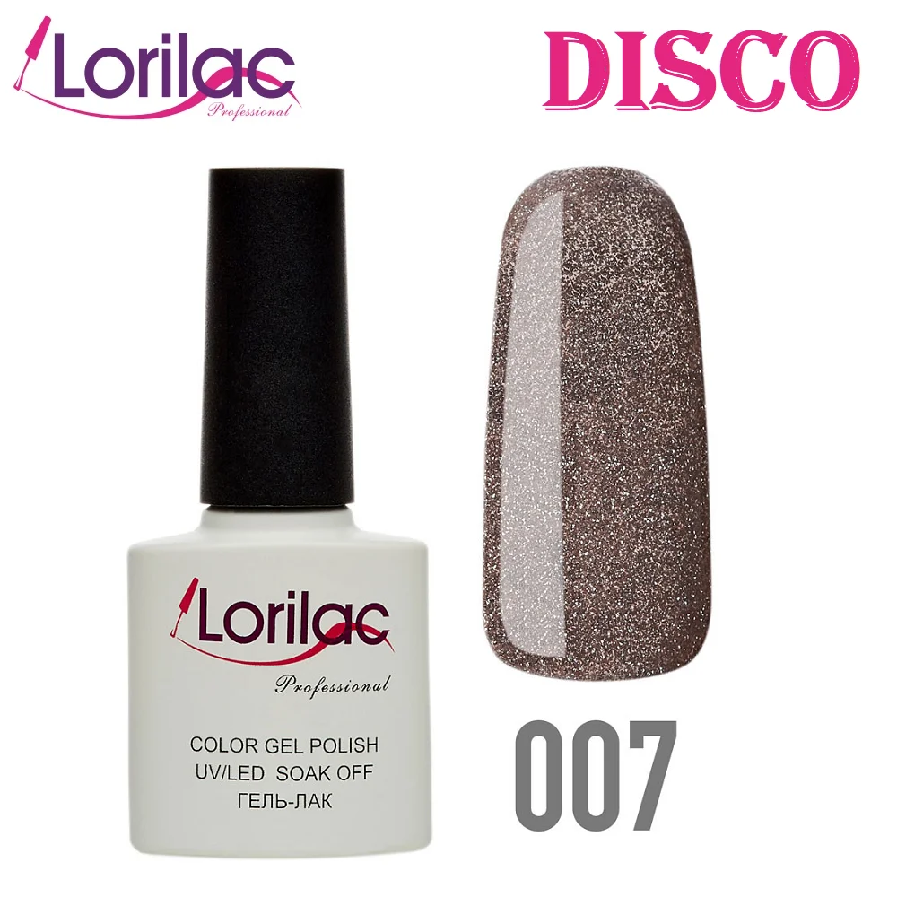 Lorilac Гель-лак светоотражающий Диско Color Gel Polish Disco Style №7 10 мл | Красота и здоровье